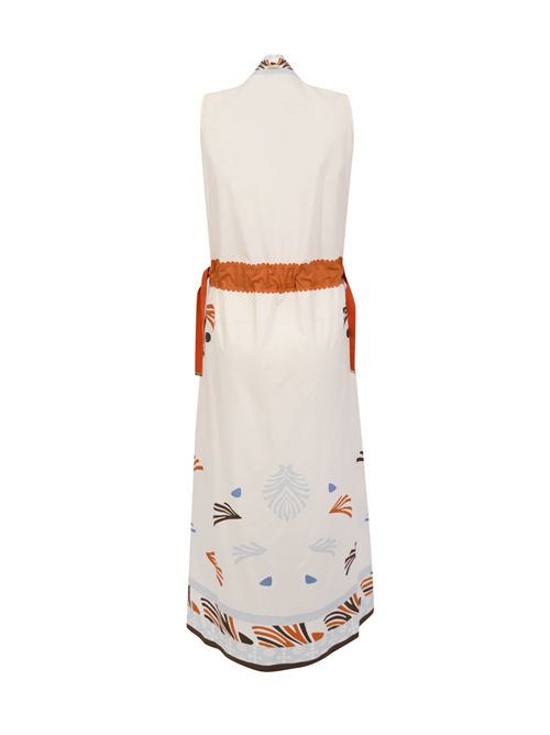 Abito lungo in cotone con stampa Herno | AB000080D 133209999